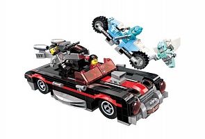 Конструктор с фигурками - Машина и мотоцикл, 371 деталь (Enlighten Brick, BRICK3402 (18))